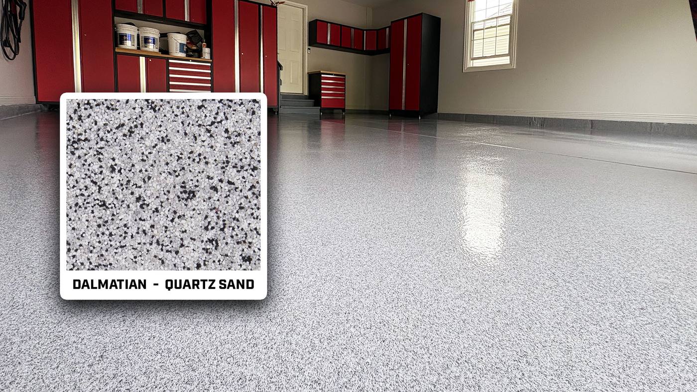 Quartz floor finish