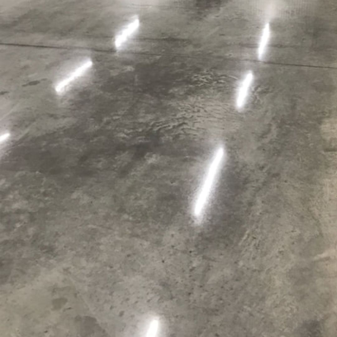 High Sheen polished concrete finish